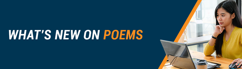 What's New in POEMS?