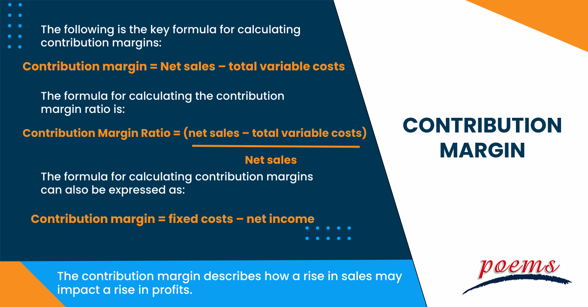 Contribution margin What is it, Formula, Calculations, FAQ POEMS