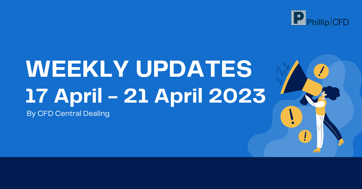 Weekly Updates 17/4/23 – 21/4/23