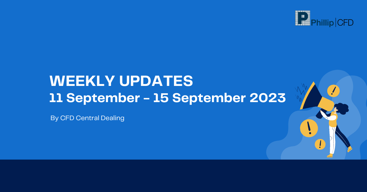 Weekly Updates 11/9/23 – 15/9/23