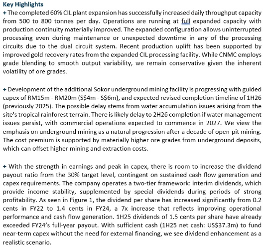 CNMC Goldmine Holdings: Phillip Securities Maintains BUY Rating Amid Production Expansion CNMC Goldmine Holdings: Phillip Securities Maintains BUY Rating Amid Production Expansion