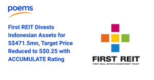 First REIT Divests Indonesian Assets for S$471.5mn, Target Price Reduced to S$0.25 with ACCUMULATE Rating