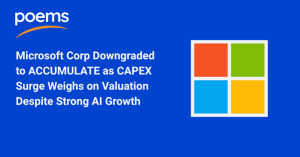 Microsoft Corp Downgraded to ACCUMULATE as CAPEX Surge Weighs on Valuation Despite Strong AI Growth
