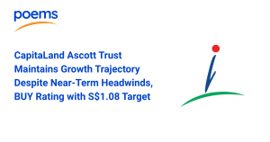 CapitaLand Ascott Trust Maintains Growth Trajectory Despite Near-Term Headwinds, BUY Rating with S$1.08 Target Price