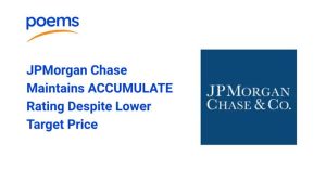 JPMorgan Chase Maintains ACCUMULATE Rating Despite Lower Target Price